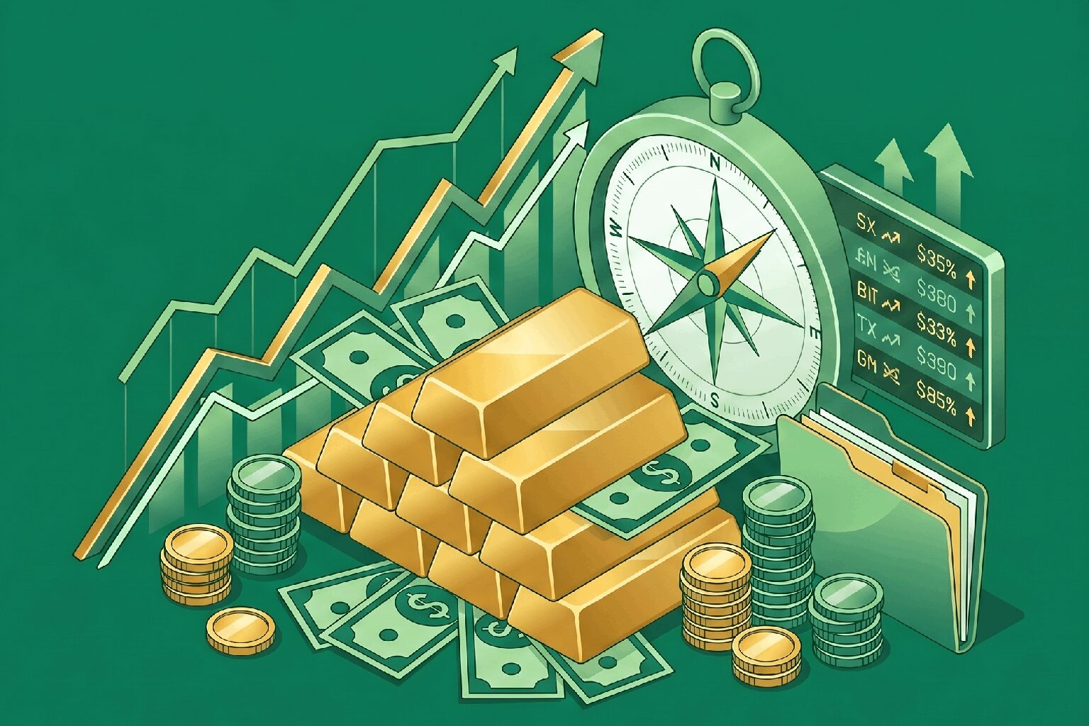 Green Visual of Financial Firms