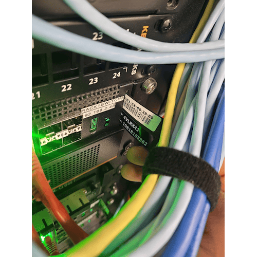 Close up of server